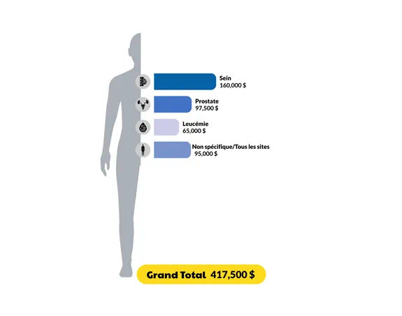 Investissements par foyer de cancer
