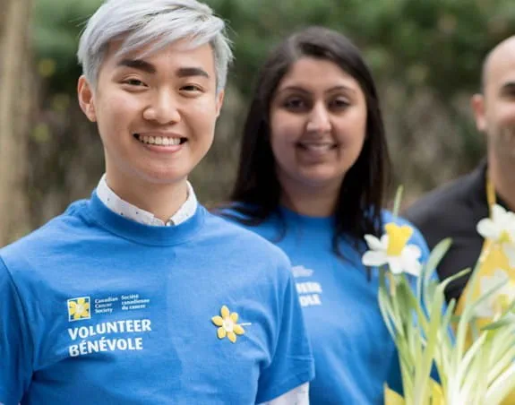 Three Canadian Cancer Society Volunteers
