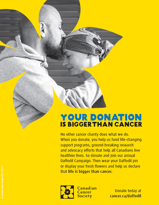 Life is Bigger than Cancer brand ad