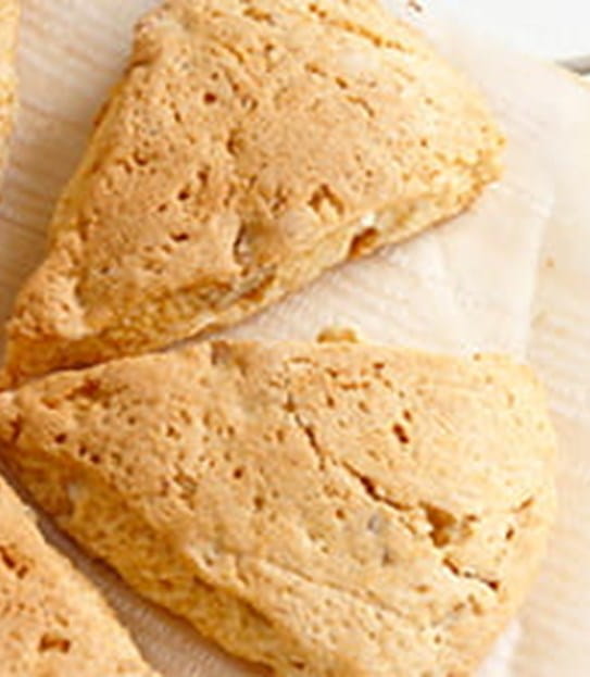 Savory pear and cheese scones