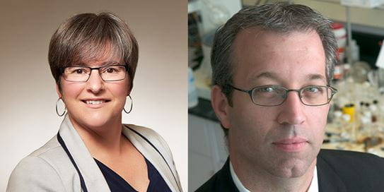 Karen Mossman, Ph. D., et John Valliant, Ph. D., chercheurs financés par la SCC 