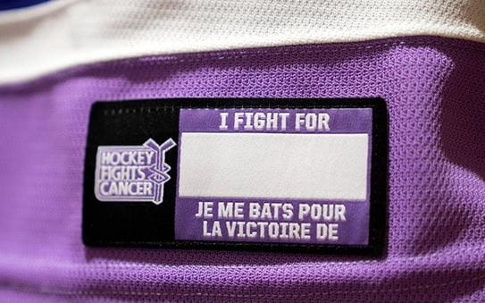 Hockey Fights Cancer Assist Badge