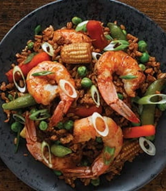 Wong’s shrimp and egg fried rice
