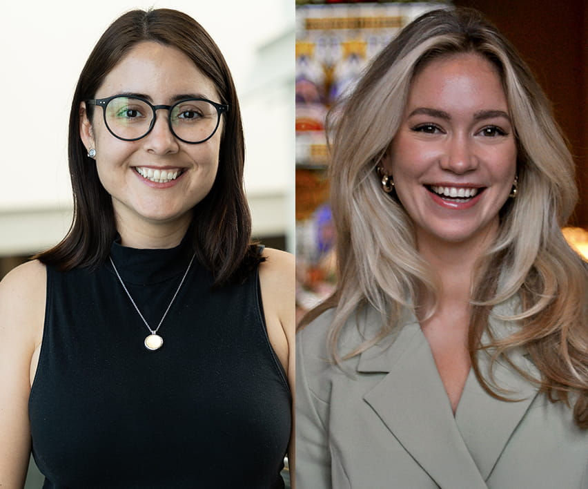 Jessica Lopez Espinosa (left) and Ismay de Beijer