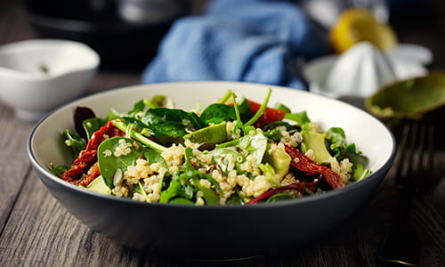 A spinach salad.