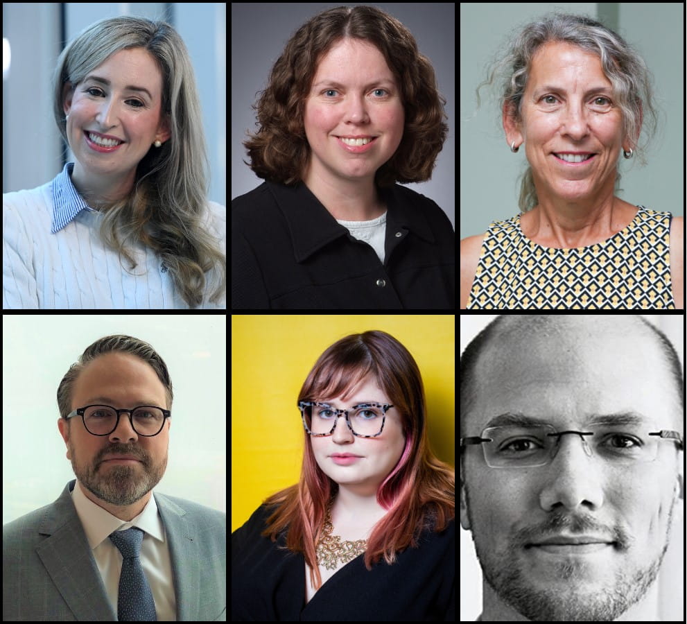 A collage of headshots of Emily Drake and her team