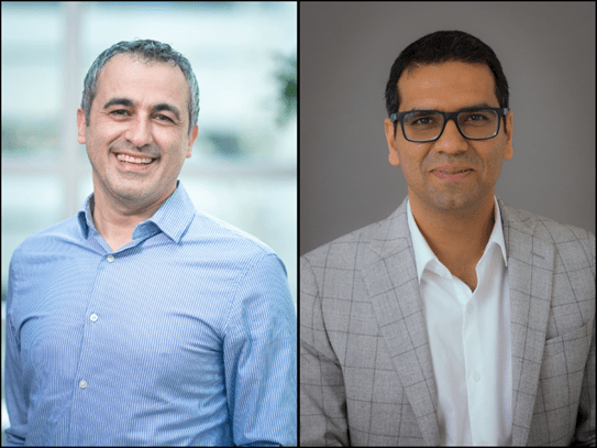 Photos du visage des chercheurs Ali Bashashati, Ph. D., et Taha Azad, Ph. D.