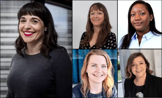 A collage of headshots of Dr Sabrina Gravel on the left, and her team on the right.