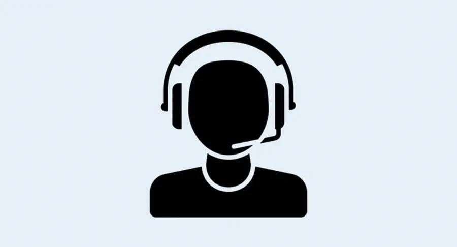 an icon of a person in a headset