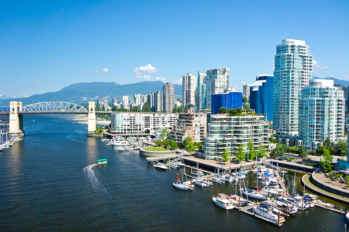 Panorama de Vancouver par une journée ensoleillée