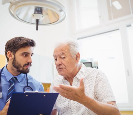 Patient asking their doctor questions