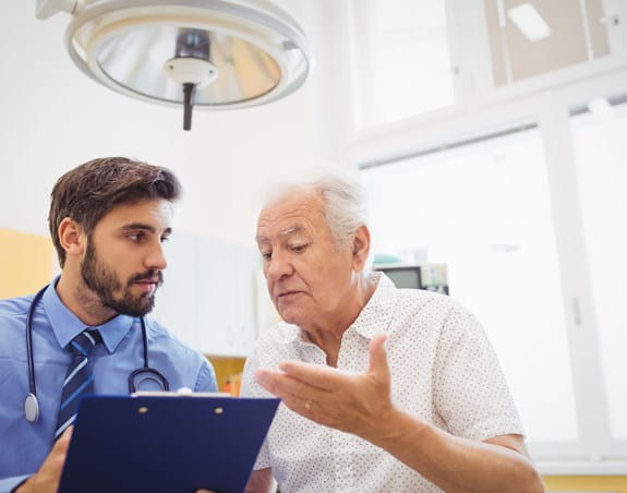 Patient asking their doctor questions