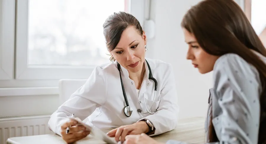 Patient getting test results explained to them