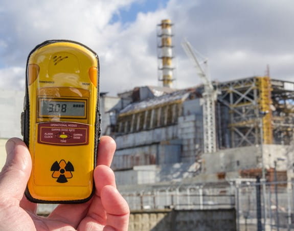 A dosimeter measuring radiation exposure