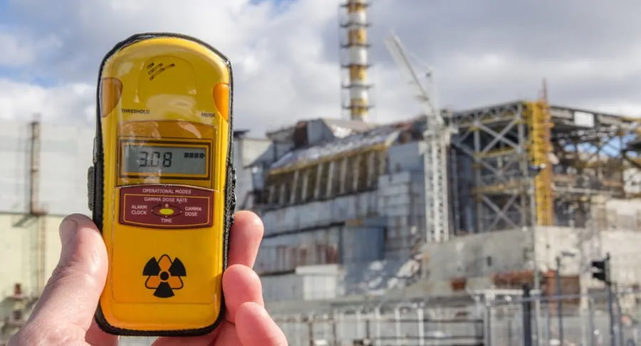 A dosimeter measuring radiation exposure