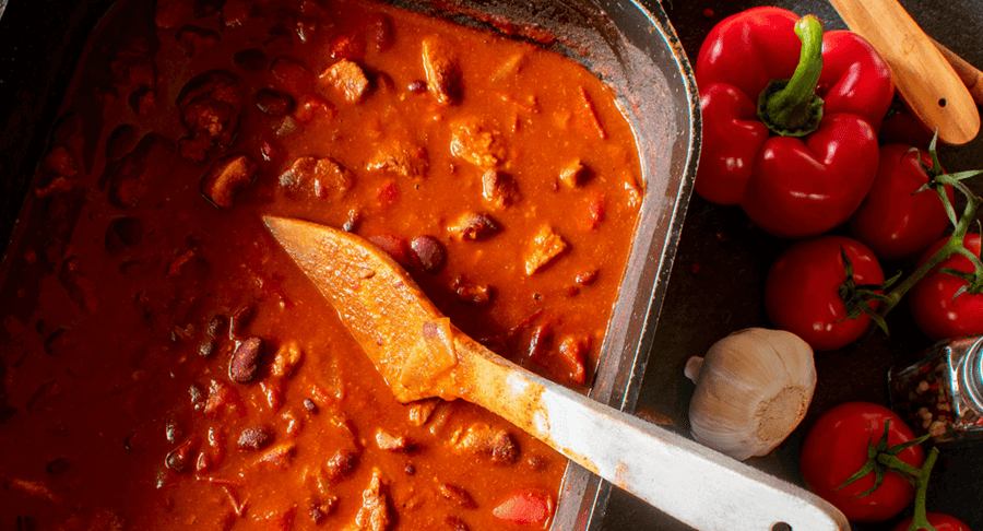 A batch of chili
