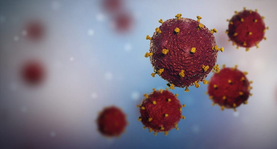 3D image of the HIV virus