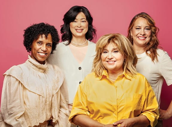 A group of women standing together