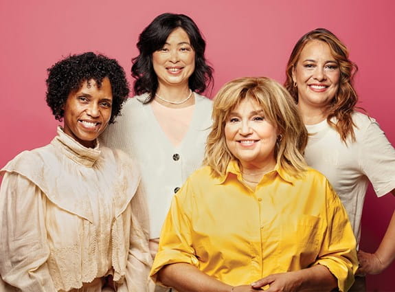 A group of women standing together