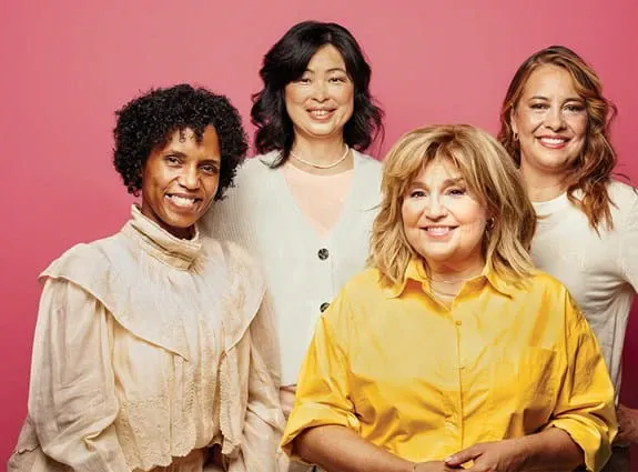 A group of women standing together