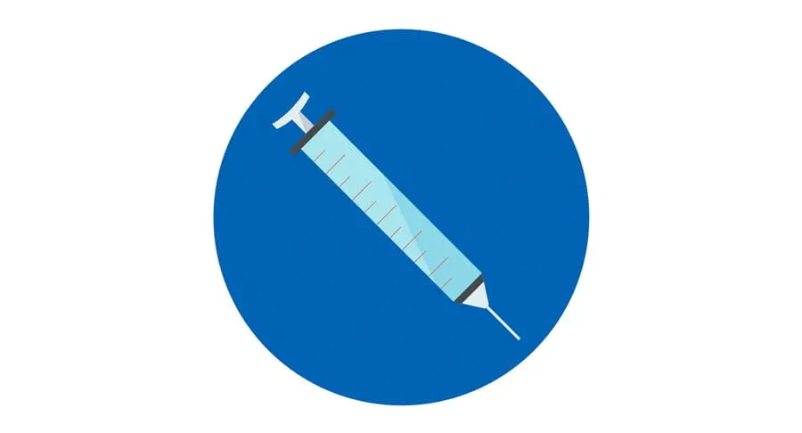 A syringe