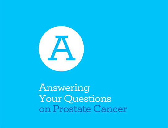 Couverture de la brochure A - Réponse à vos questions sur le cancer de la prostate, prête à télécharger