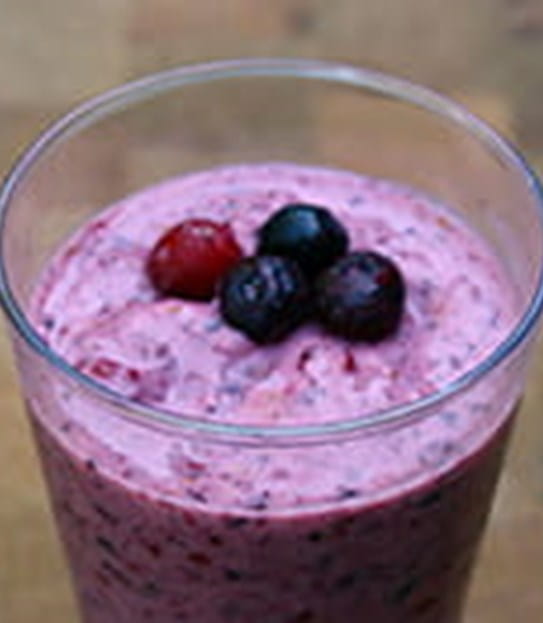 Blueberry cranberry smoothie
