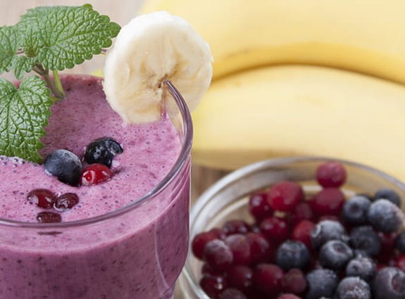 Blueberry cranberry smoothie