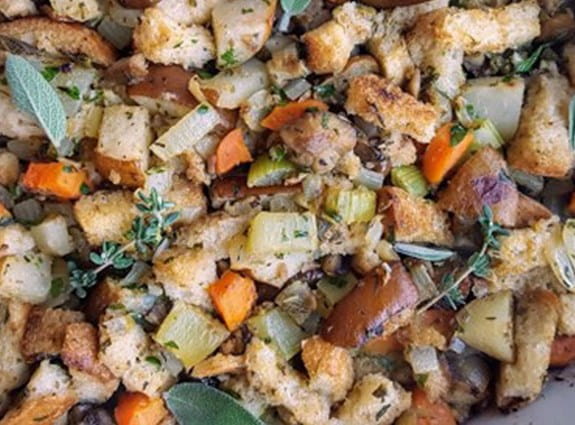 Roasted Chesnut and Pear Stuffing
