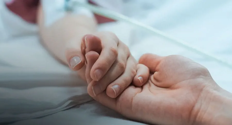 Two hands holding