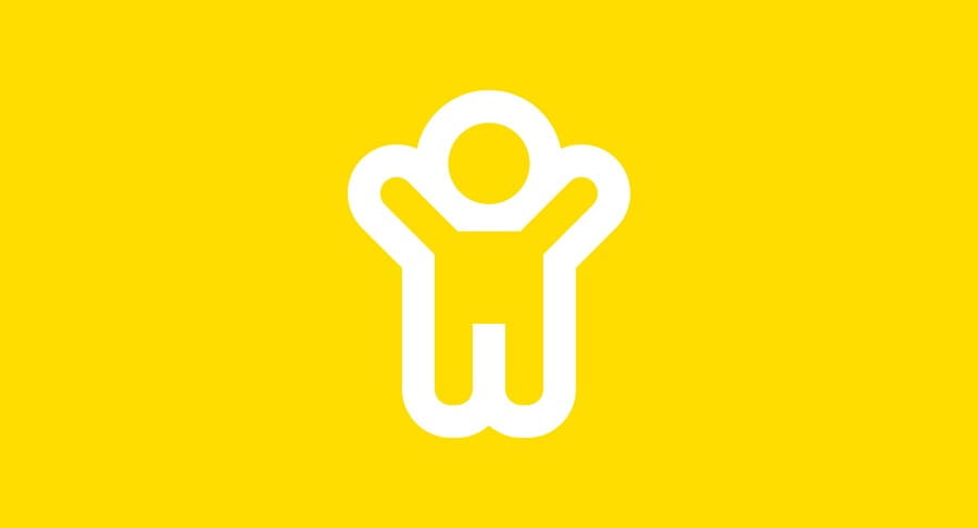 L’icône d’un enfant levant les bras