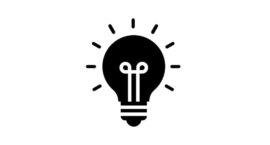 icon of a lightbulb