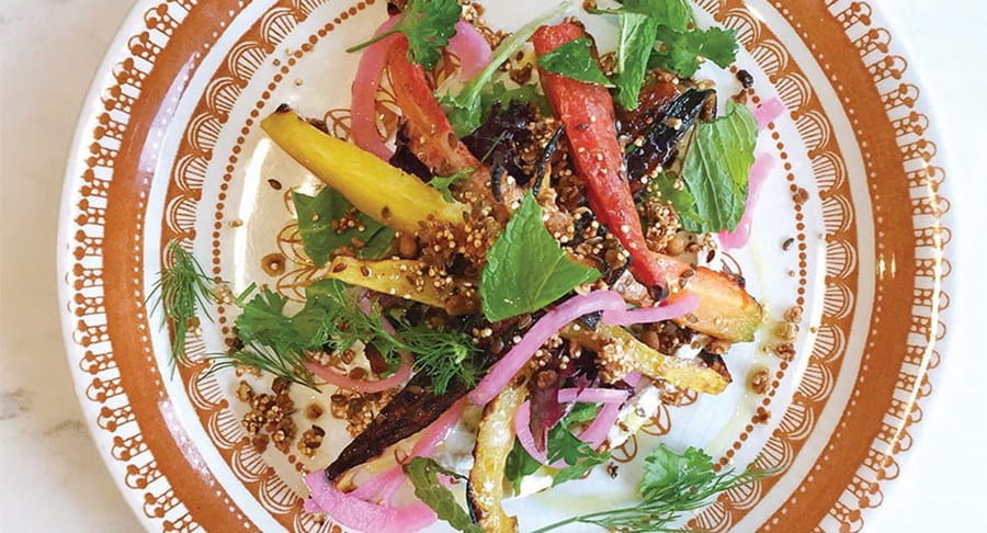 Salade de carottes rôties