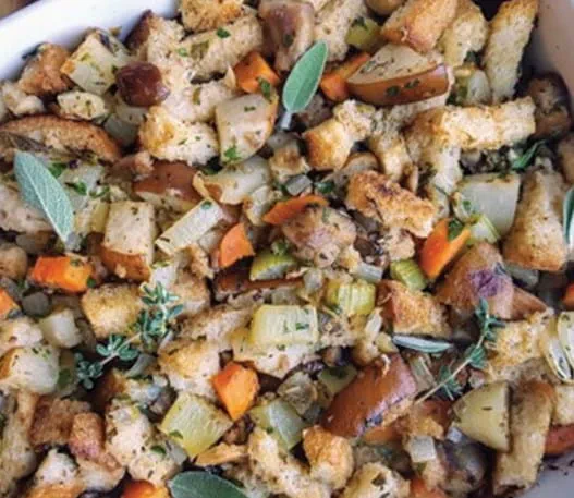 Roasted chesnut and pear stuffing