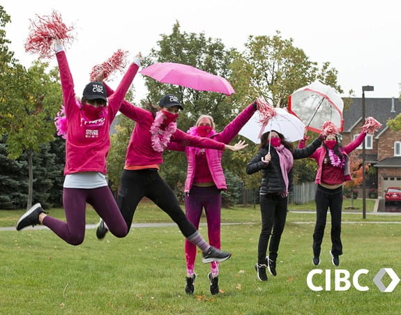 Team CIBC at CIBC Run for the Cure