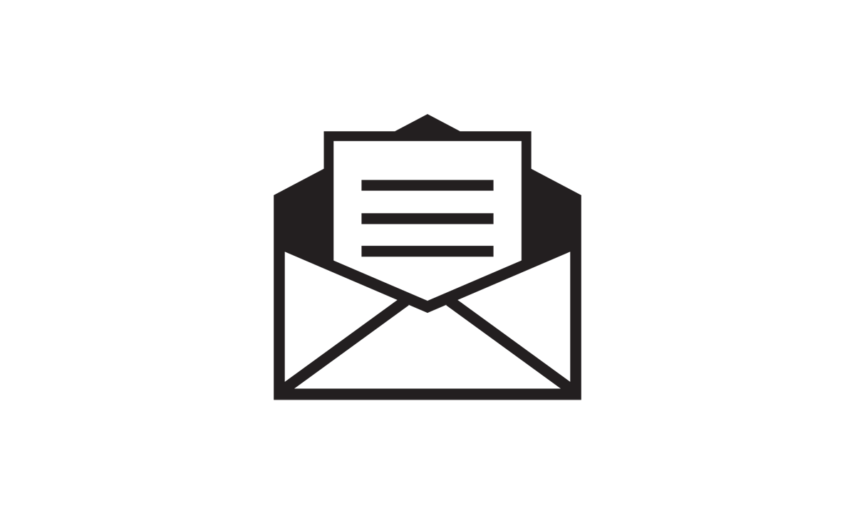 Une icon lettre dans enveloppe