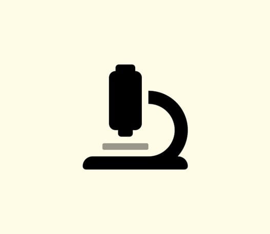 Icon of a microscope.