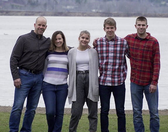 Hannah and her family.