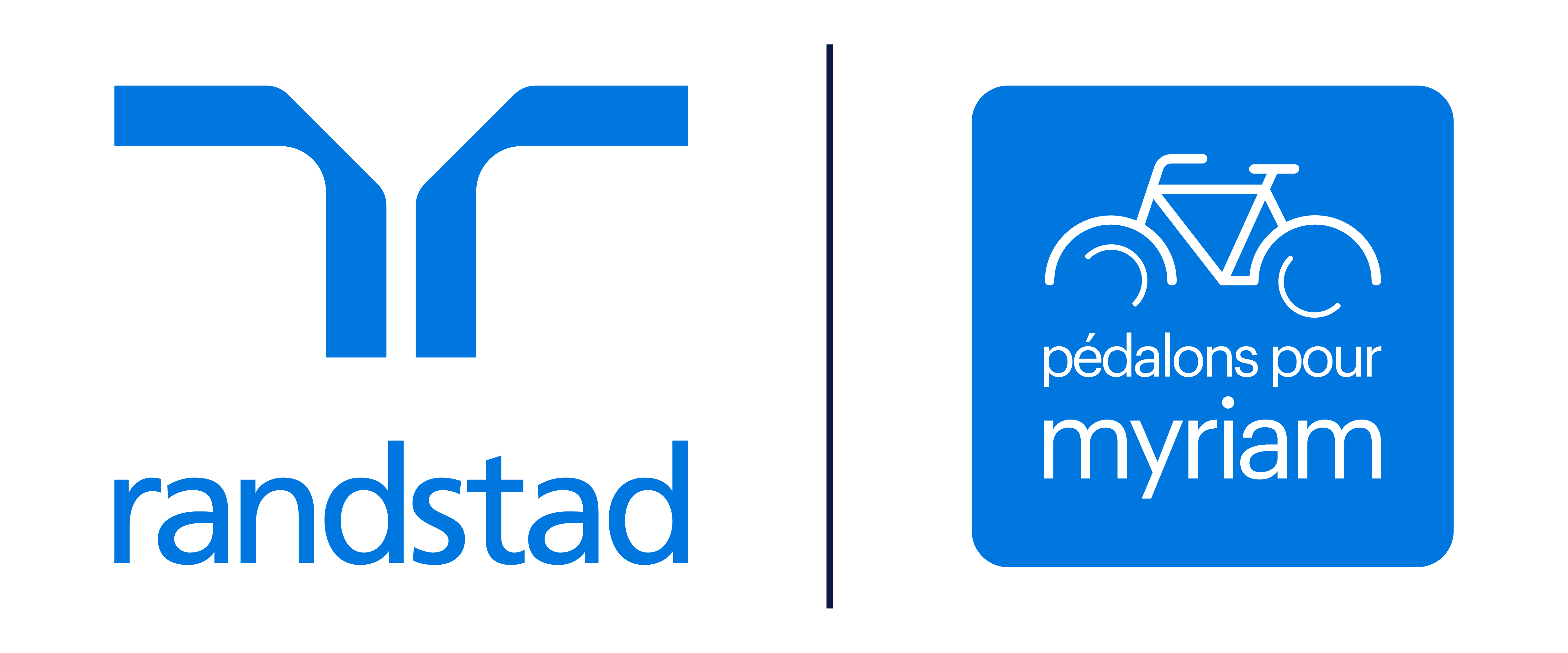 Logos Randstad et Ride for Myriam