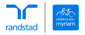 Logos Randstad et Ride for Myriam