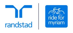 Randstad and Ride for Myriam logos