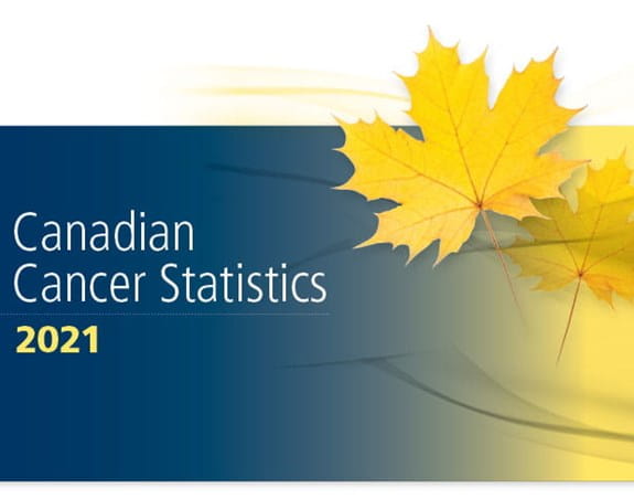 A cover photo of the Canadian Cancer Statistics 2020 special report on lung cancer