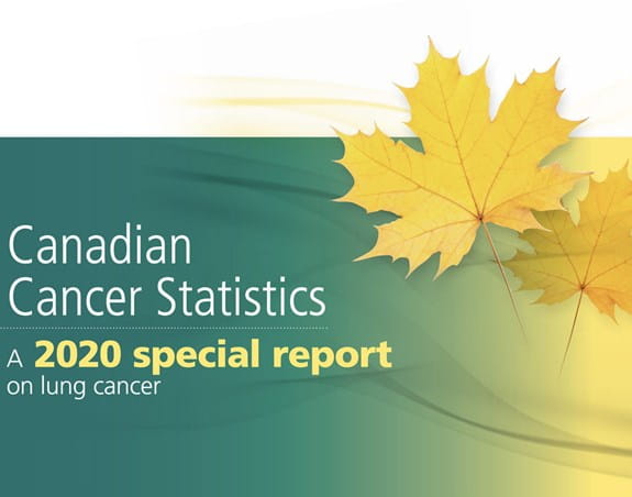 Canadian Cancer Statistics 2020 Special report cover