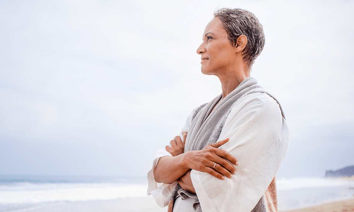 Femmes au bord d'un lac