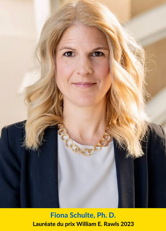 Fiona Schulte, Ph. D. Lauréate, Prix William E. Rawls 2023