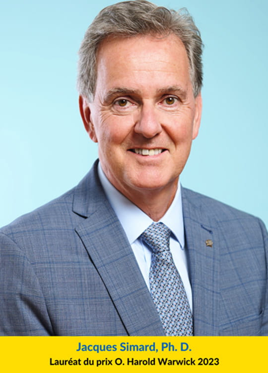 Jacques Simard, Ph. D. Lauréat, Prix O. Harold Warwick 2023