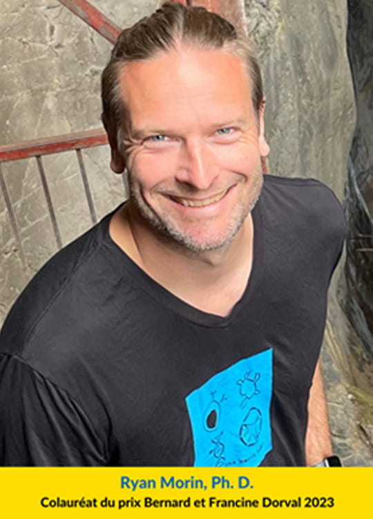 Ryan Morin, Ph. D. Colauréat, Prix Bernard et Francine Dorval 2023