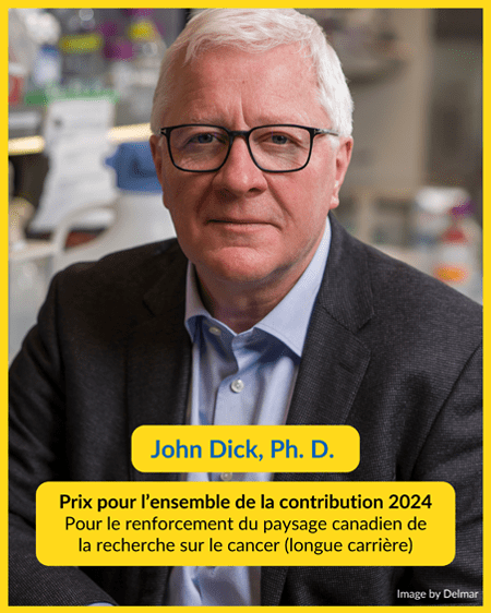 John Dick, Ph. D., a reçu le prix pour l’ensemble de la contribution 2024