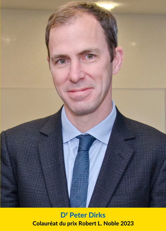 Dr Peter Dirks, Colauréat, Prix Robert L. Noble 2023 