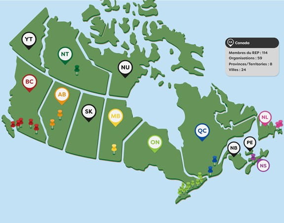 CoP June 2025 membership map